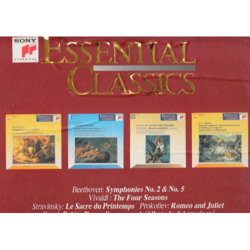 Essential Classics - Beethoven - Vivaldi - Stravinsky - Ravel ( Box 4 cd )