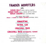 Famous Monsters - In the summertime - Patrol car - Crocodile rock
