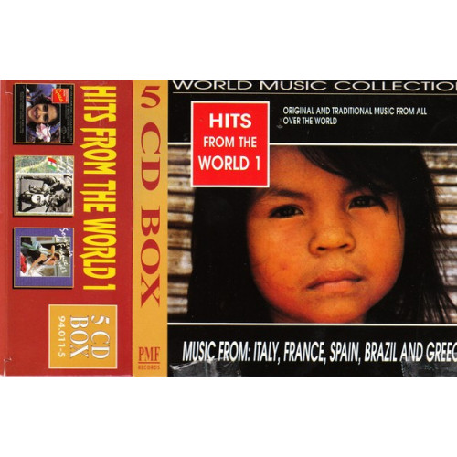 Hits from the World No 1 - Italy - France - Spain - Brazil - greece ( Box 5 cd )
