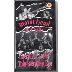 Βιντεοκασσέτα - MOTORHEAD - LIVE - EVERITHING LOUDER ELSE